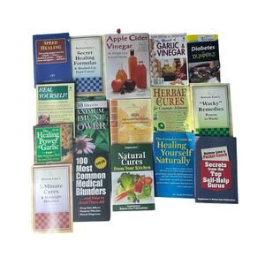 Natural Healing & Alternative Medicine Books Home Remedies Health Cures Book Lot